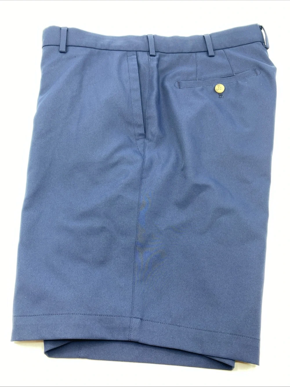 Peter Millar Chino Shorts Casual Dress Men's 36 Blue Moisture Wicking Golf